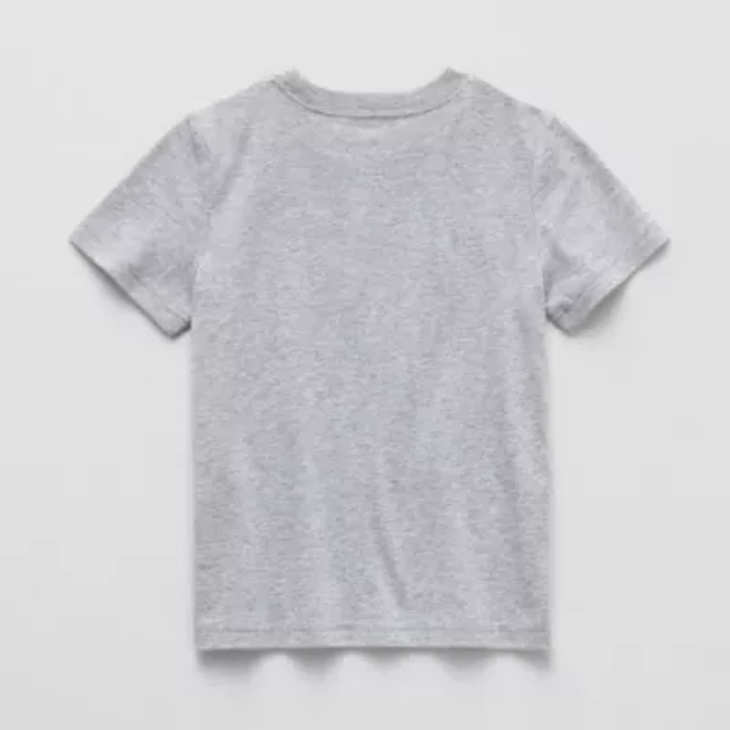 Okie Dokie Toddler & Little Boys Crew Neck Short Sleeve Regular Fit Graphic T-Shirt
