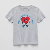 Okie Dokie Toddler & Little Boys Crew Neck Short Sleeve Regular Fit Graphic T-Shirt