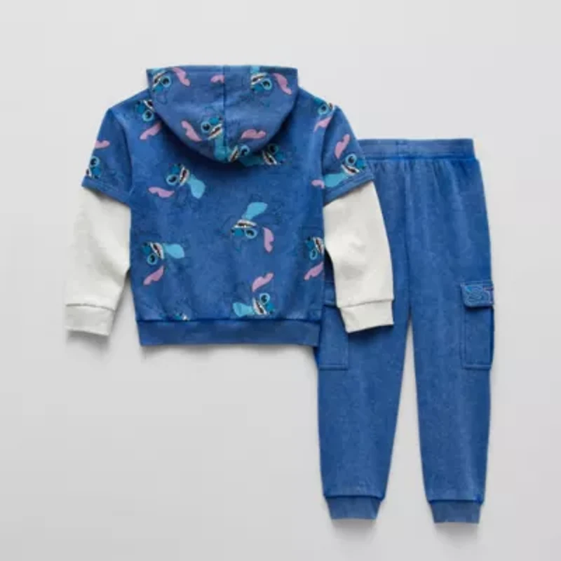 Disney Collection Little & Big Kid Boys 2-pc. Lilo Stitch Pant Set
