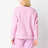 Arizona Womens Crew Neck Long Sleeve Juniors Sweatshirt