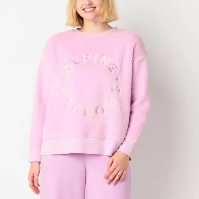 Arizona Womens Crew Neck Long Sleeve Juniors Sweatshirt