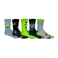 Mens 5 Pair Teenage Mutant Ninja Turtles Crew Socks