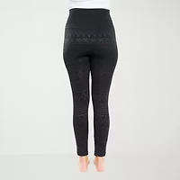 Muk Luks Womens High Rise Knit 26" Skinny Full Length Leggings