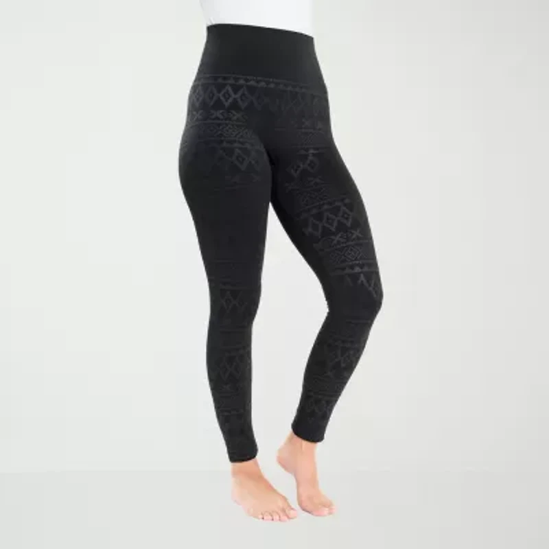 Muk Luks Womens High Rise Knit 26" Skinny Full Length Leggings