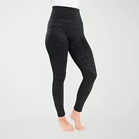 Muk Luks Womens High Rise Knit 26" Skinny Full Length Leggings