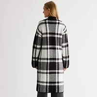 Liz Claiborne Coatigan Womens Midweight Tall Topcoat Coat