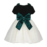 Blueberi Boulevard Baby Girls Short Sleeve A-Line Dress