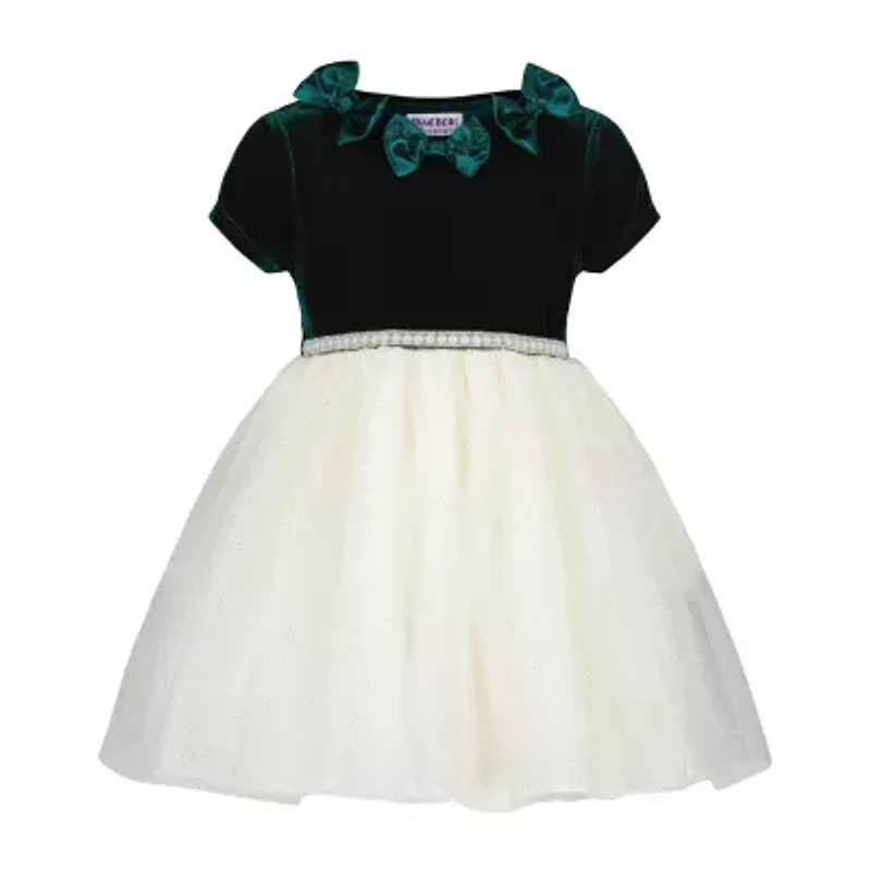 Blueberi Boulevard Baby Girls Short Sleeve A-Line Dress