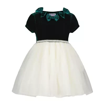 Blueberi Boulevard Baby Girls Short Sleeve A-Line Dress