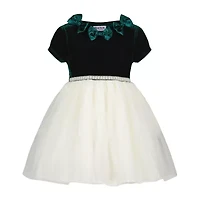 Blueberi Boulevard Baby Girls Short Sleeve A-Line Dress
