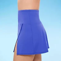 Liz Claiborne Womens Comfort Waistband Swim Skirt