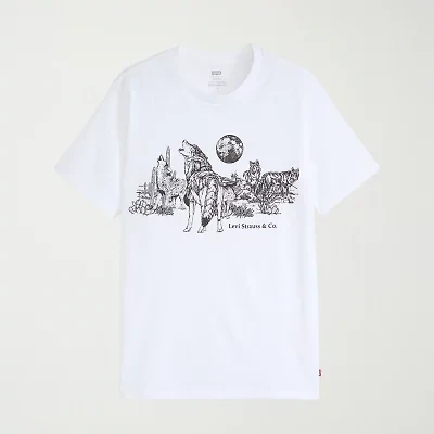 Levi's® Mens Crew Neck Short Sleeve Regular Fit Graphic T-Shirt