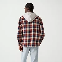 Levi's® Mens Hooded Long Sleeve Relaxed Fit Flannel Shirt