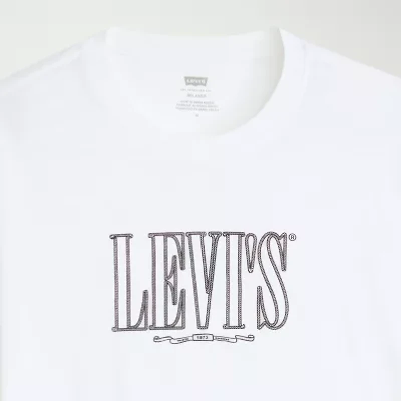 Levi's® Mens Crew Neck Short Sleeve Relaxed Fit Graphic T-Shirt