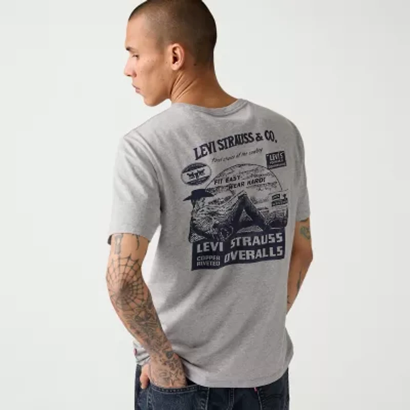 Levi's® Mens Crew Neck Short Sleeve Regular Fit Graphic T-Shirt