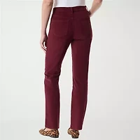 Gloria Vanderbilt Womens High Rise Straight Corduroy Pant Petite