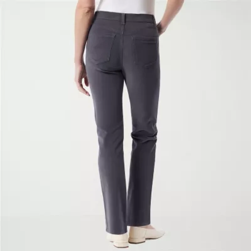 Gloria Vanderbilt Womens High Rise Straight Corduroy Pant