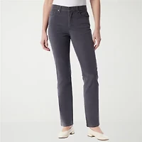 Gloria Vanderbilt Womens High Rise Straight Corduroy Pant