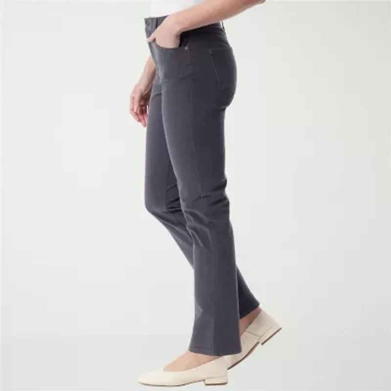 Gloria Vanderbilt Womens High Rise Straight Corduroy Pant