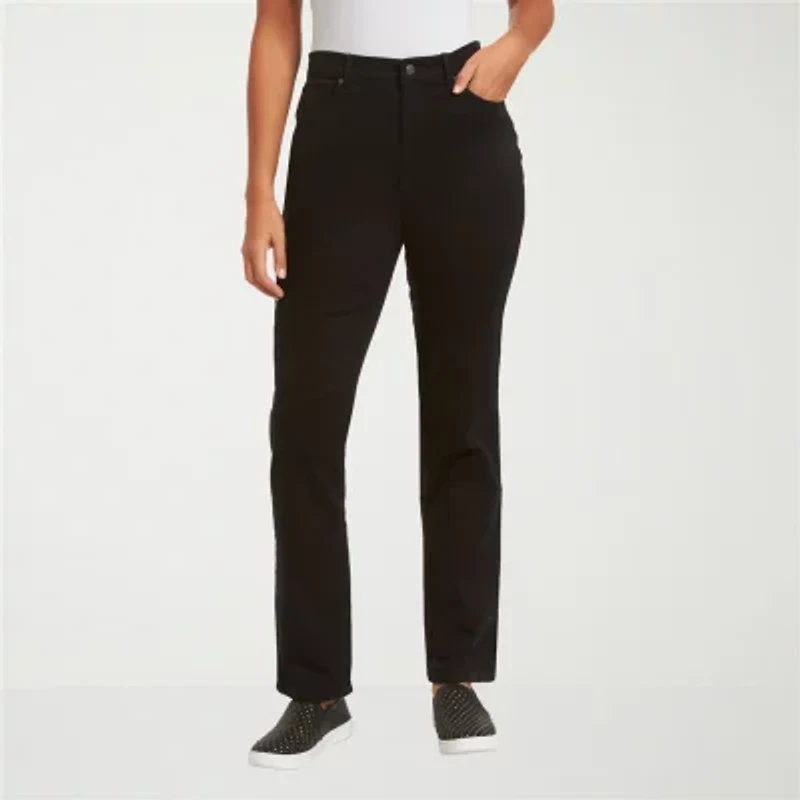 Gloria Vanderbilt Womens High Rise Straight Corduroy Pant