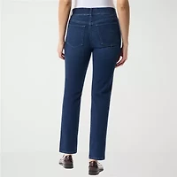 Gloria Vanderbilt Womens High Rise Straight Leg Jean
