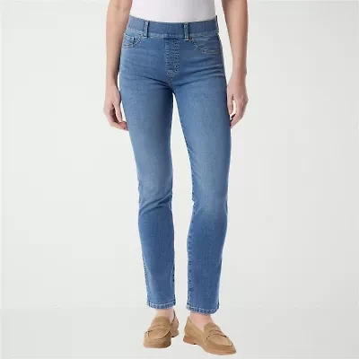 Gloria Vanderbilt Womens High Rise Straight Leg Jean