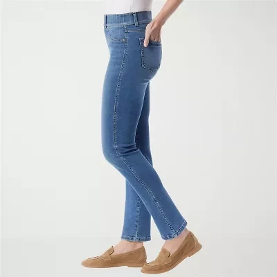 Gloria Vanderbilt Womens High Rise Straight Leg Jean
