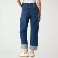 Gloria Vanderbilt No Womens Mid Rise Wide Leg Jean