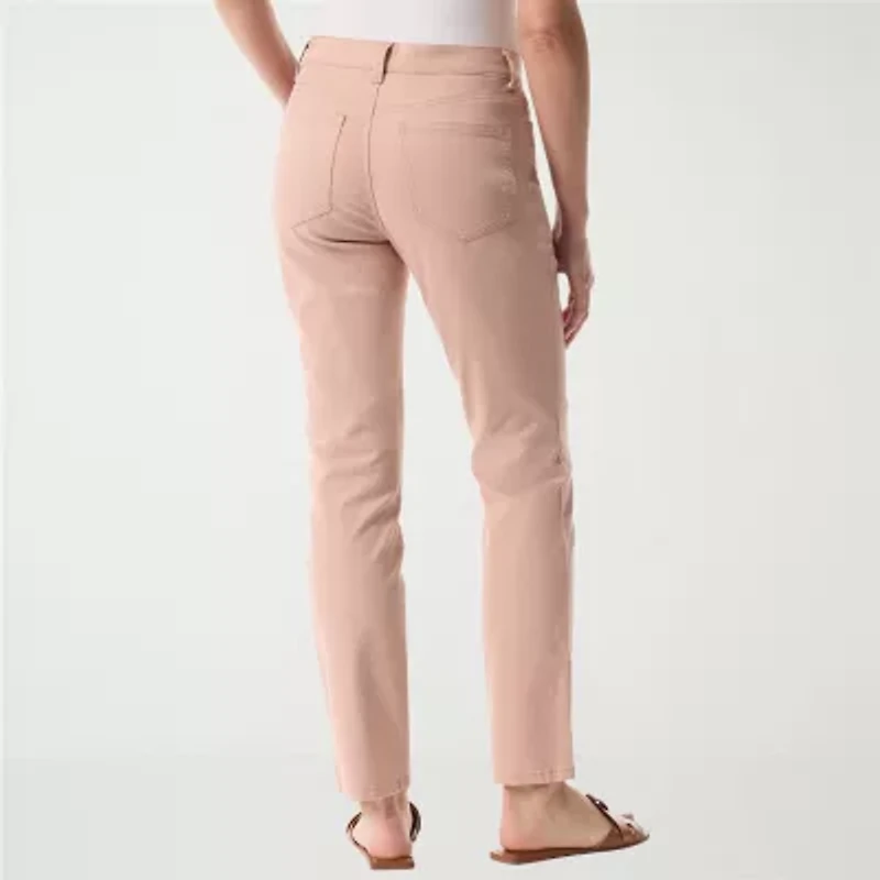 Gloria Vanderbilt Womens High Rise Straight Leg Jean