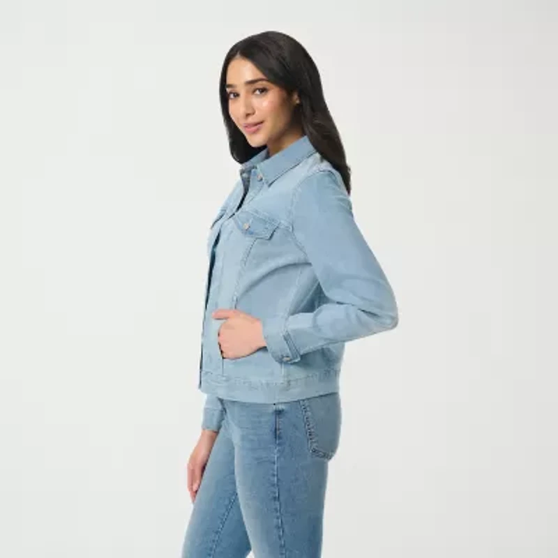 Gloria Vanderbilt Womens Denim Lightweight Jacket