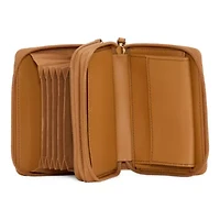 Liz Claiborne Double Womens Zip Around Wallet