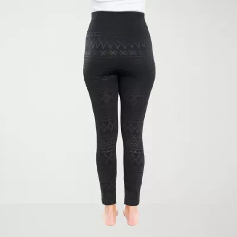 Muk Luks Womens High Rise Knit 26" Skinny Full Length Leggings