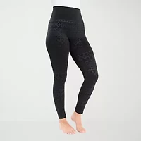 Muk Luks Womens High Rise Knit 26" Skinny Full Length Leggings