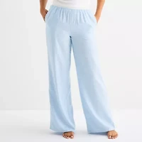 Arizona Body Womens Flannel Juniors Pajama Pants