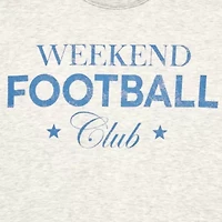 New World Weekend Football Club Crew Sweatshirt Womens Neck Long Sleeve Juniors