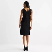 Maya Brooke Womens Plaid Jacket Dress