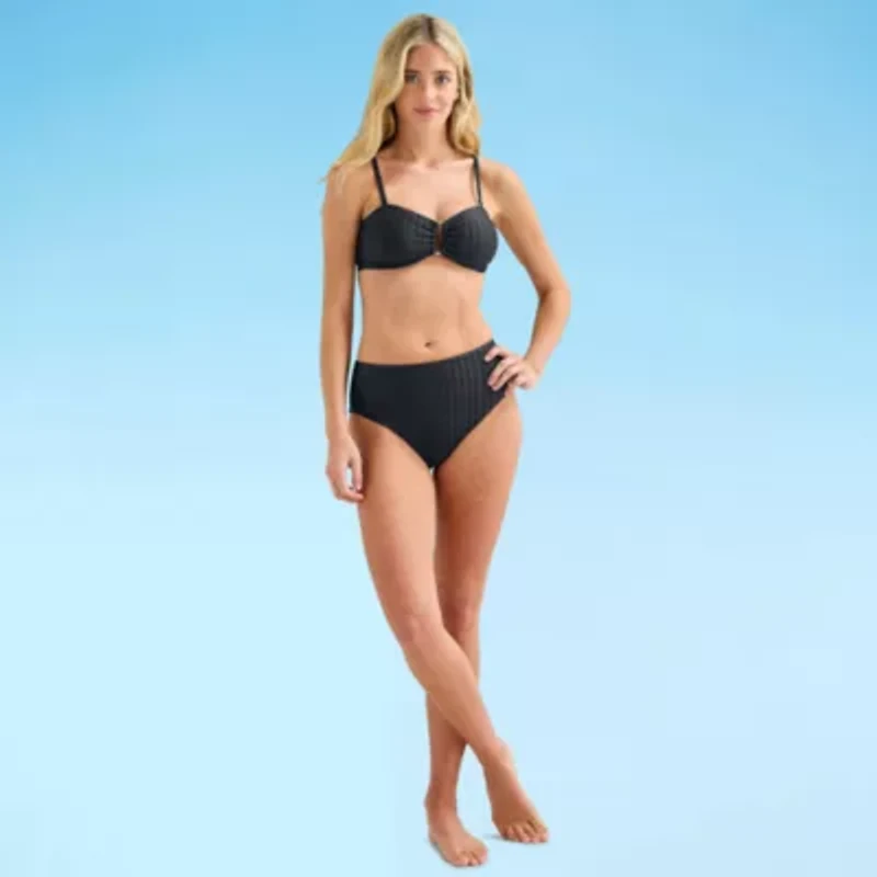 Mynah Womens Lined High Waist Bikini Swimsuit Bottom