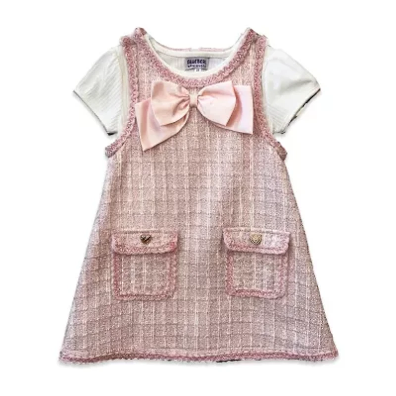 Blueberi Boulevard Toddler Girls Midi Dress Set