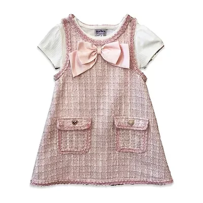 Blueberi Boulevard Toddler Girls Midi Dress Set
