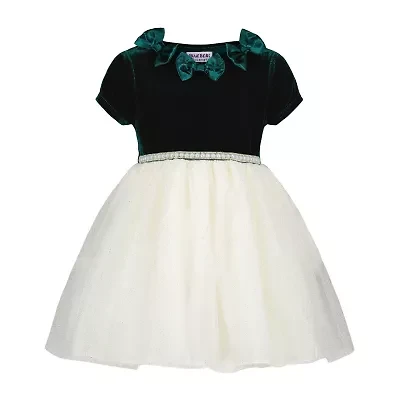 Blueberi Boulevard Toddler Girls Short Sleeve A-Line Dress