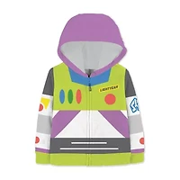 Disney Collection Little & Big Kid Boys Long Sleeve Buzz Lightyear Fleece Zipper Hoodie