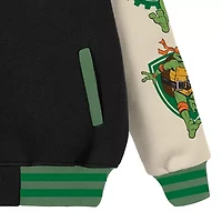 Little & Big Kid Boys Teenage Mutant Ninja Turtles Fleece Lightweight Varsity Jacket