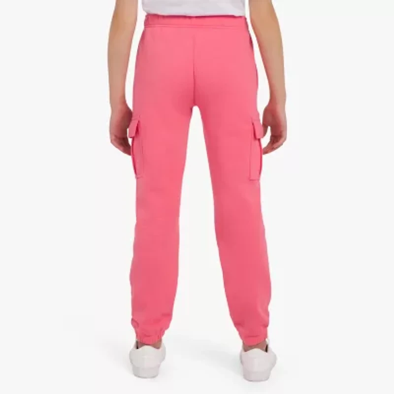 Champion Big Kid Girls Mid Rise Cuffed Active Fleece Cargo Pant
