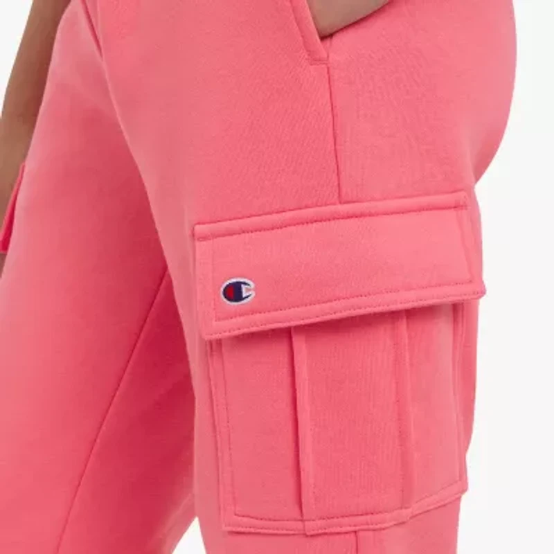 Champion Big Kid Girls Mid Rise Cuffed Active Fleece Cargo Pant