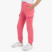 Champion Big Kid Girls Mid Rise Cuffed Active Fleece Cargo Pant