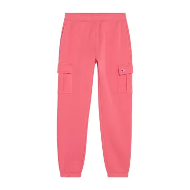 Champion Big Kid Girls Mid Rise Cuffed Active Fleece Cargo Pant