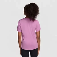 Nike Dri-Fit One Big Kid Girls Crew Neck Short Sleeve Regular Fit Graphic T-Shirt