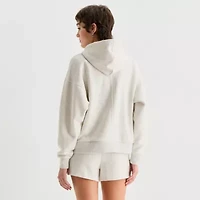 Arizona Womens Juniors Long Sleeve Fleece Active Hoodie