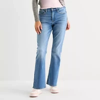 Arizona Womens Juniors High Rise Curvy Fit Jean