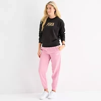 PUMA Womens Crew Neck Long Sleeve Sweatshirt